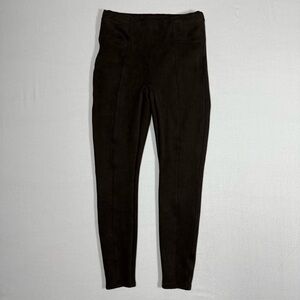 Spanx Faux Suede‎ Leggings Chocolate Brown Medium